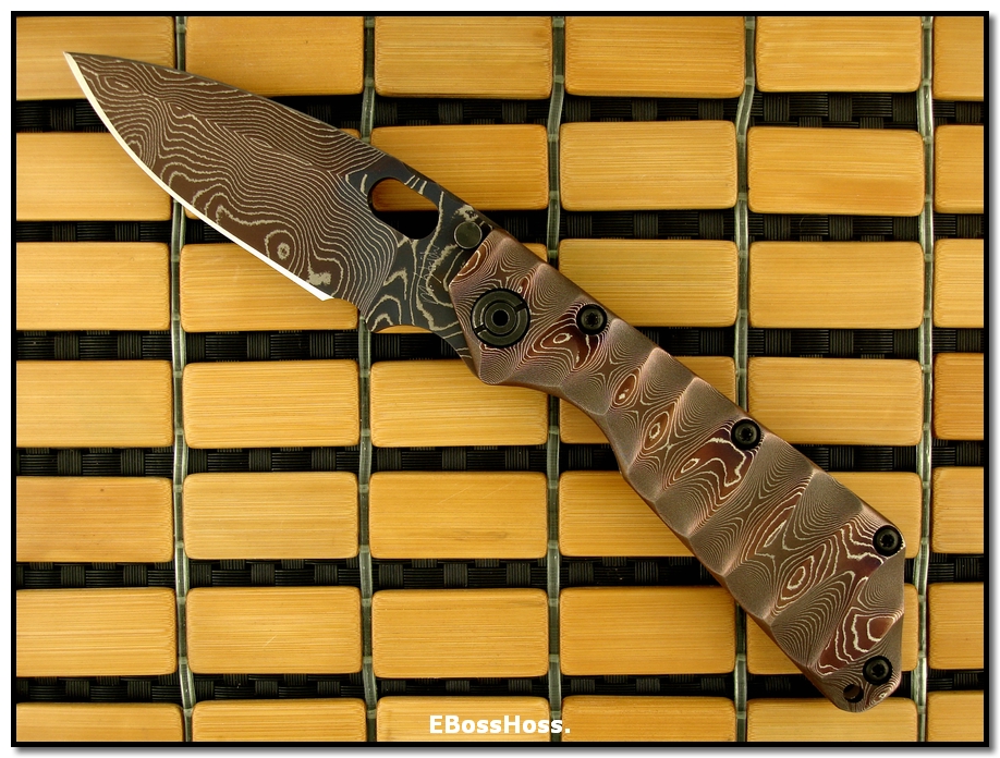 Mick Strider MSC All-Damascus SMF - Dagger Grind