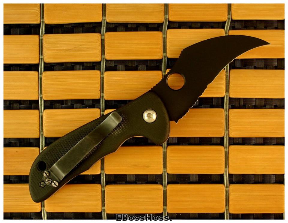 Ernie Emerson Black CQC-9 w/Serrated
