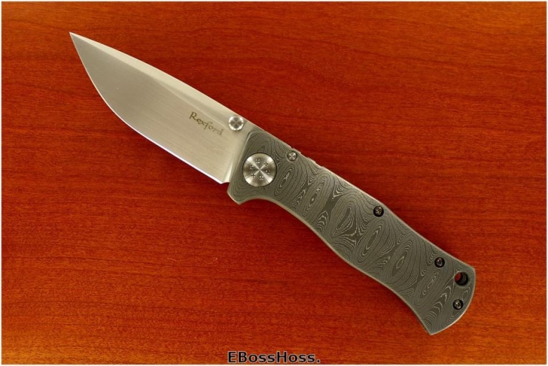 Todd Rexford Damascus Integeral Linerlock Epicenter Mini