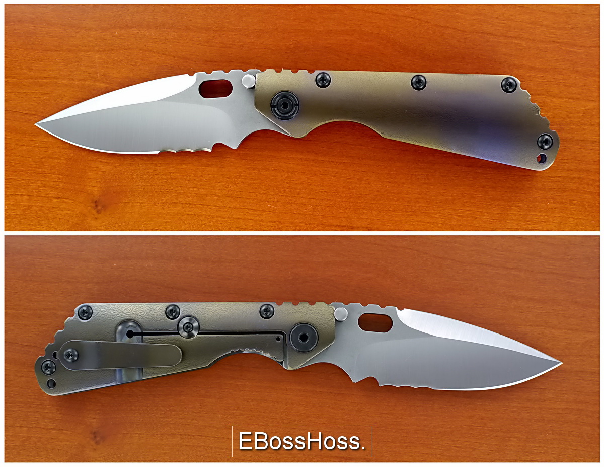 Mick Strider Custom (MSC) TI-Handled SMF Serrated 
