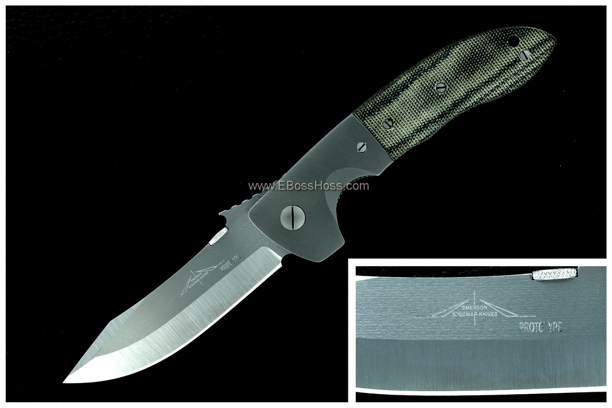 Ernie Emerson CQC-8 Waved Prototype