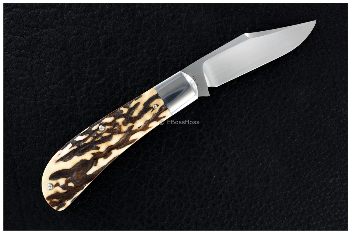 Tony Bose Stag Lanny's Clip Slip Joint Folder