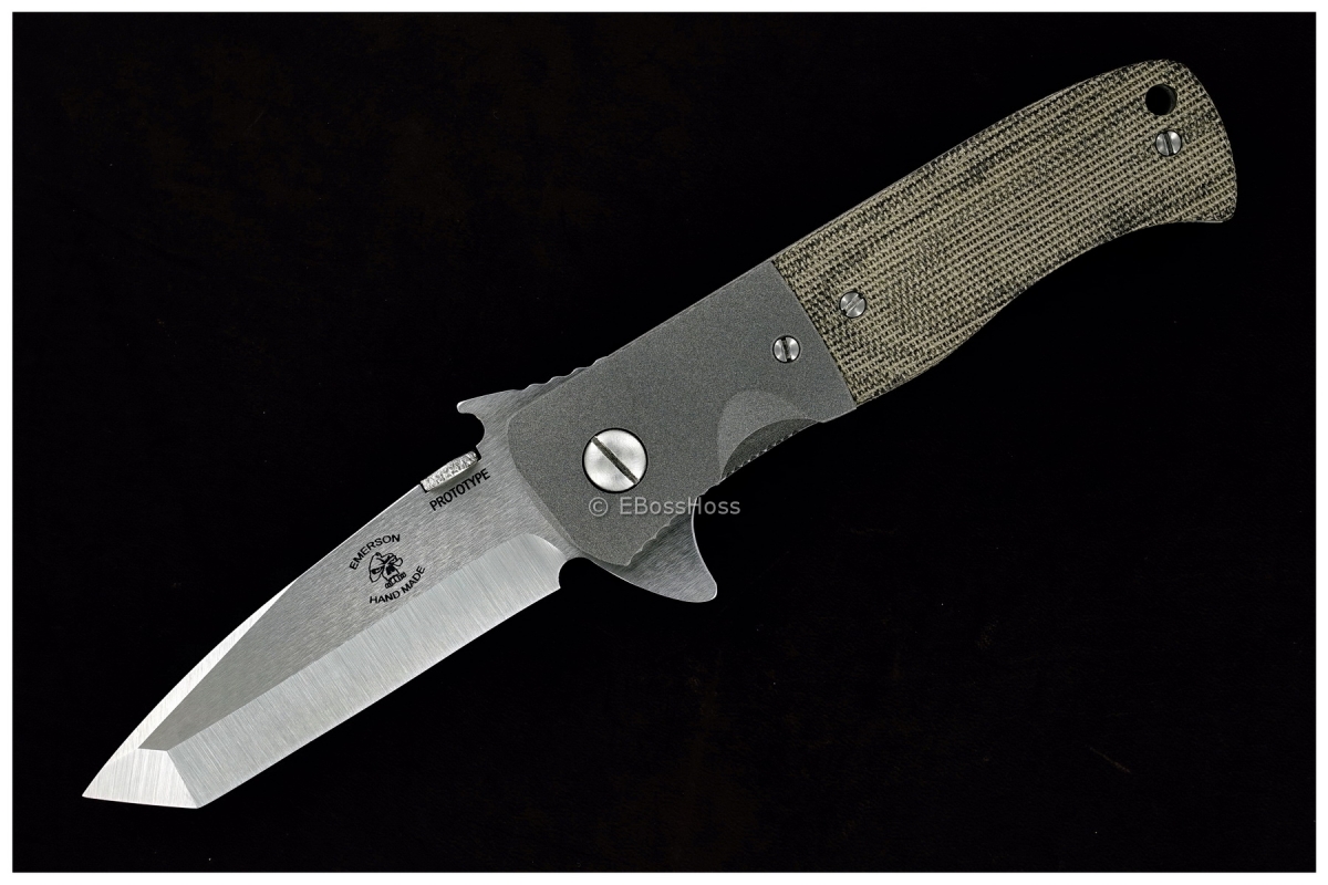 Ernie Emerson Custom CQC-7 Flipper Prototype w/Wave