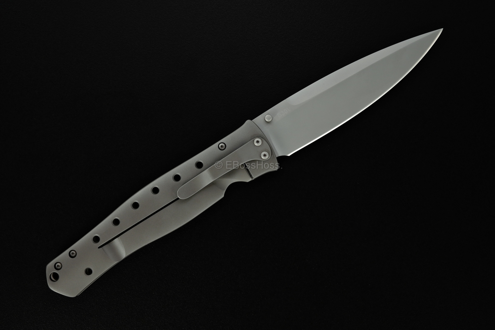 Tom Mayo Dr Death Framelock Folder with Mosaic Pins