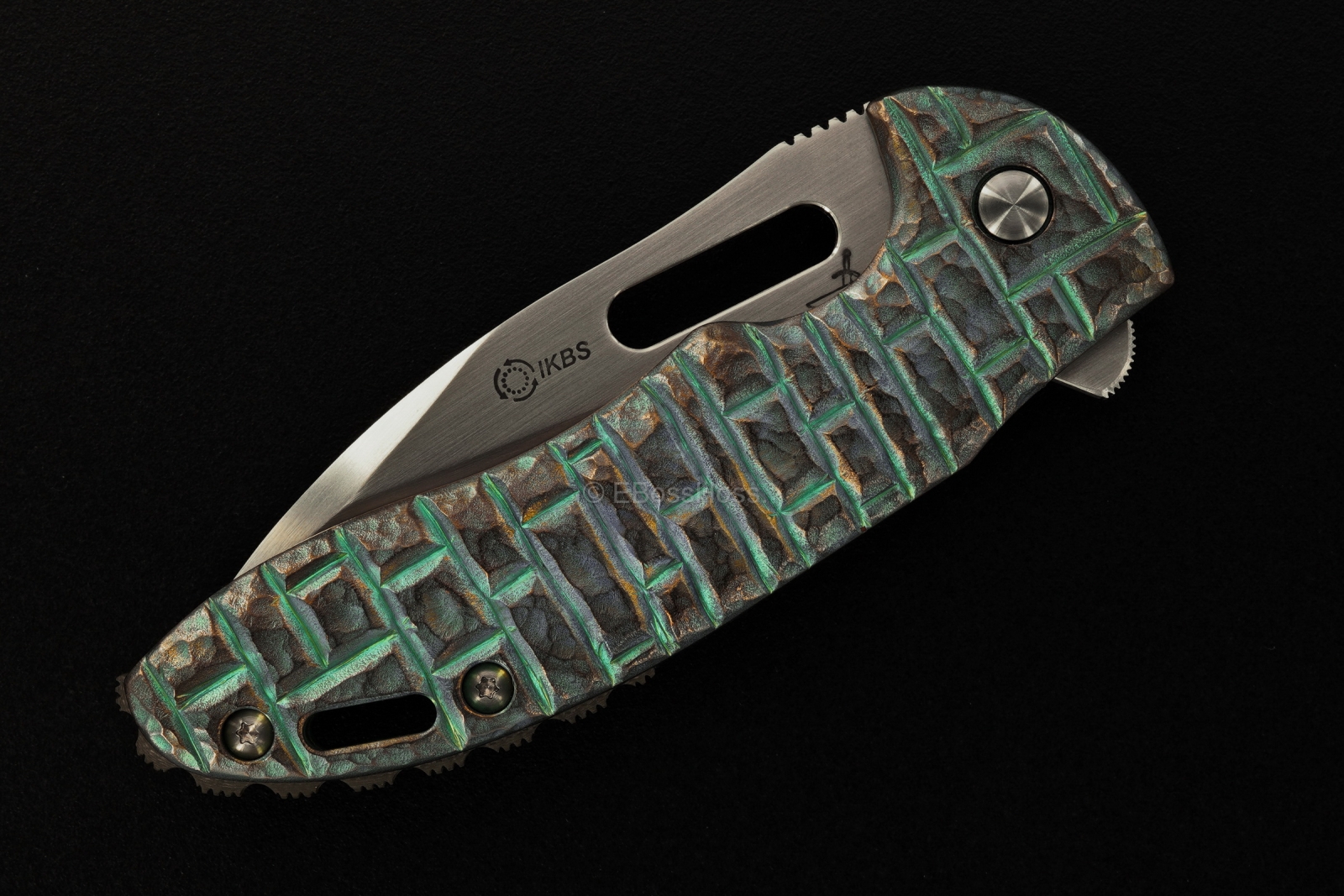 Korth Cutlery Sentry Flipper by Rick Lala, Carved by Rudy Lala