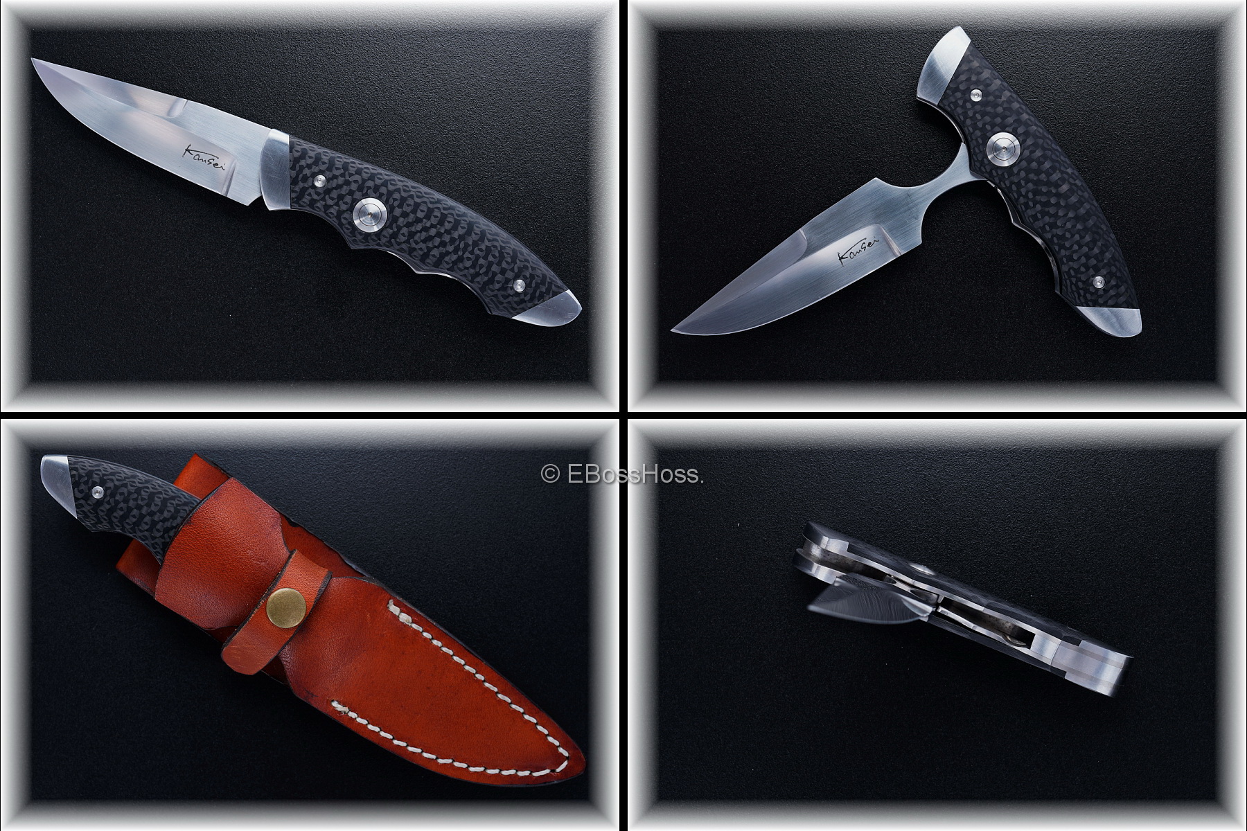  Kansei Matsuno Custom Loveless-style Sheath Knife / Push-Dagger Convertible