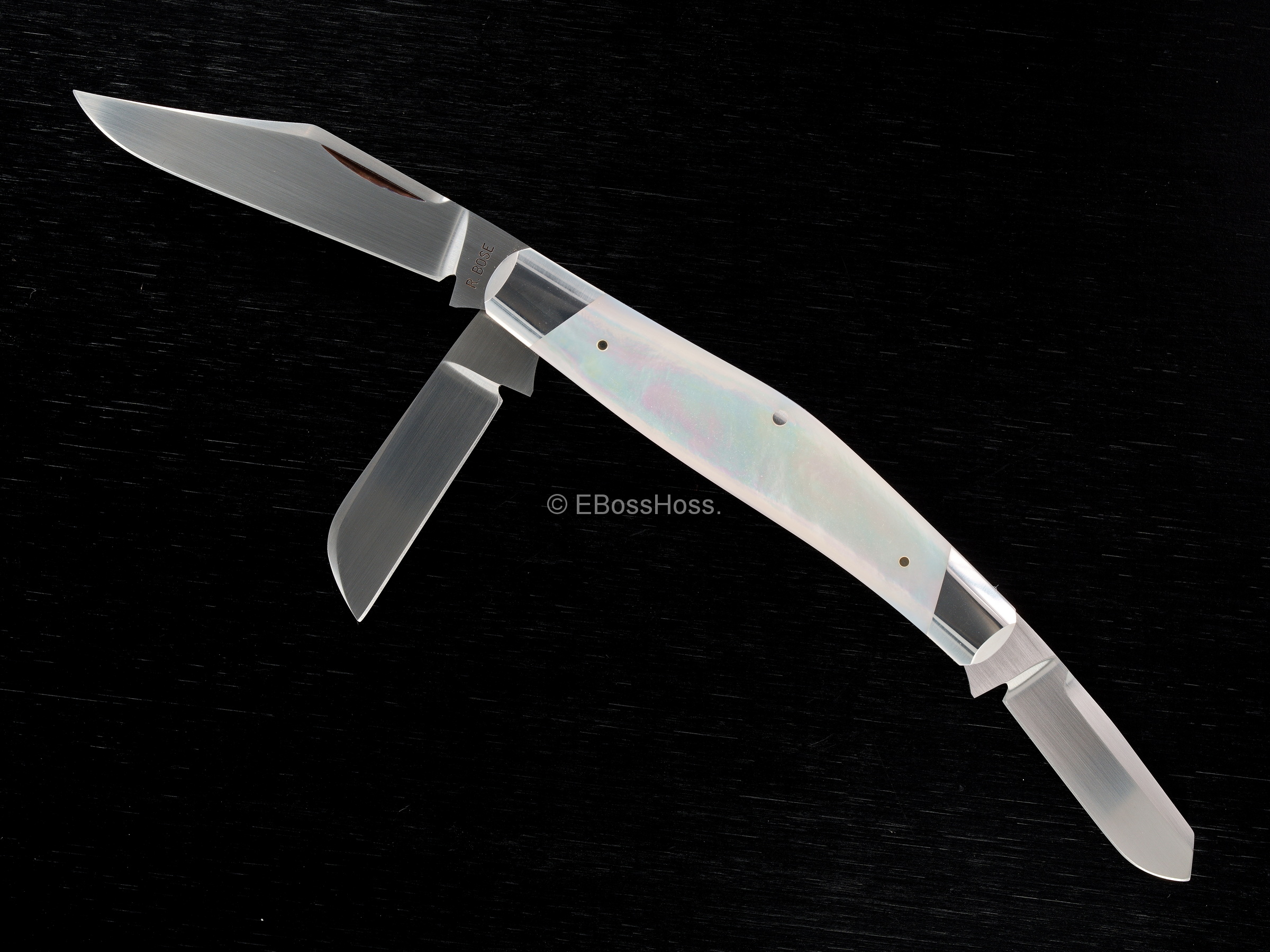 Reese Bose Custom 4-inch Slant-bolster Stockman Slip Joint