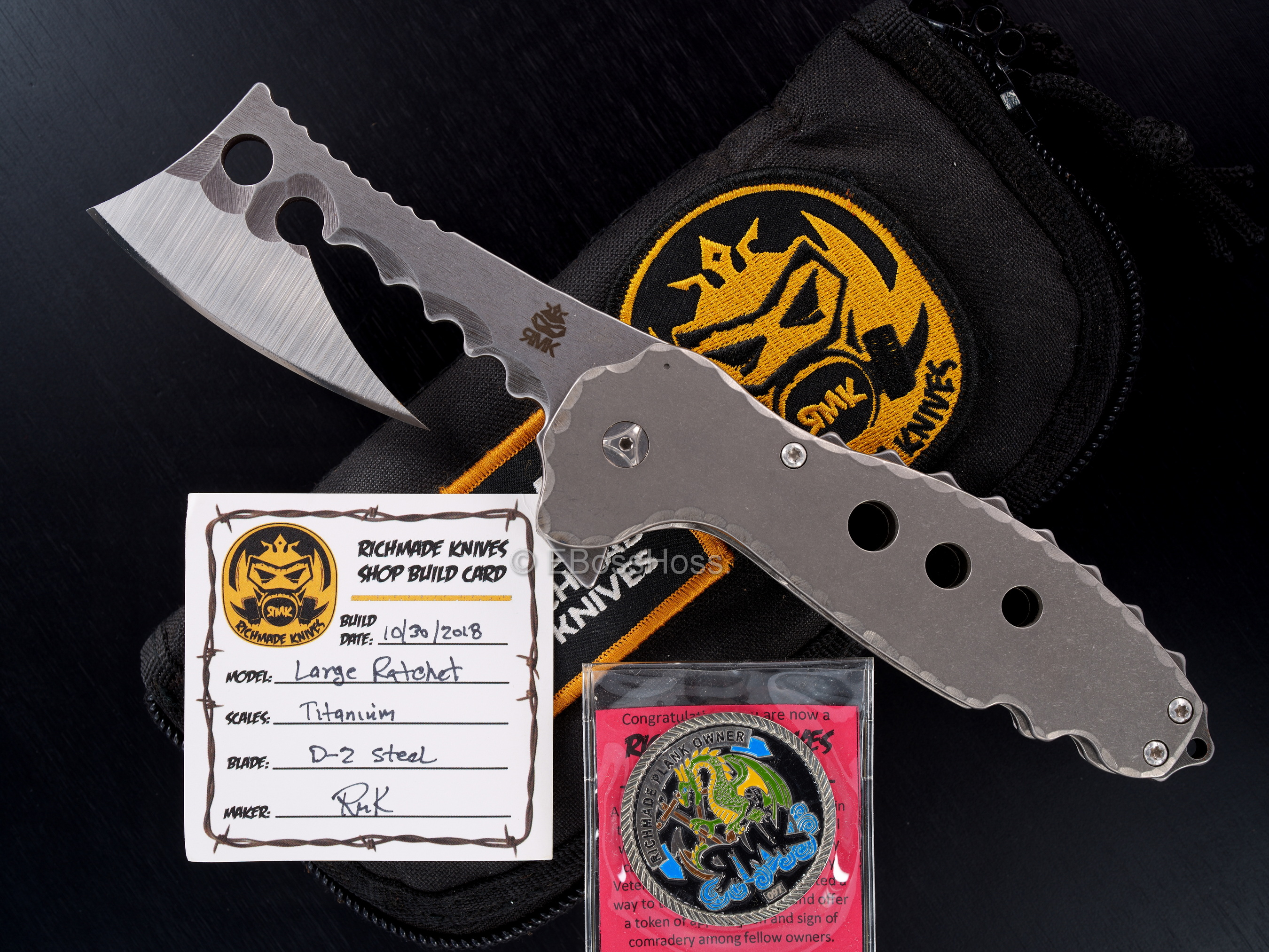 RichMade Knives Custom Large Ratchet Flipper