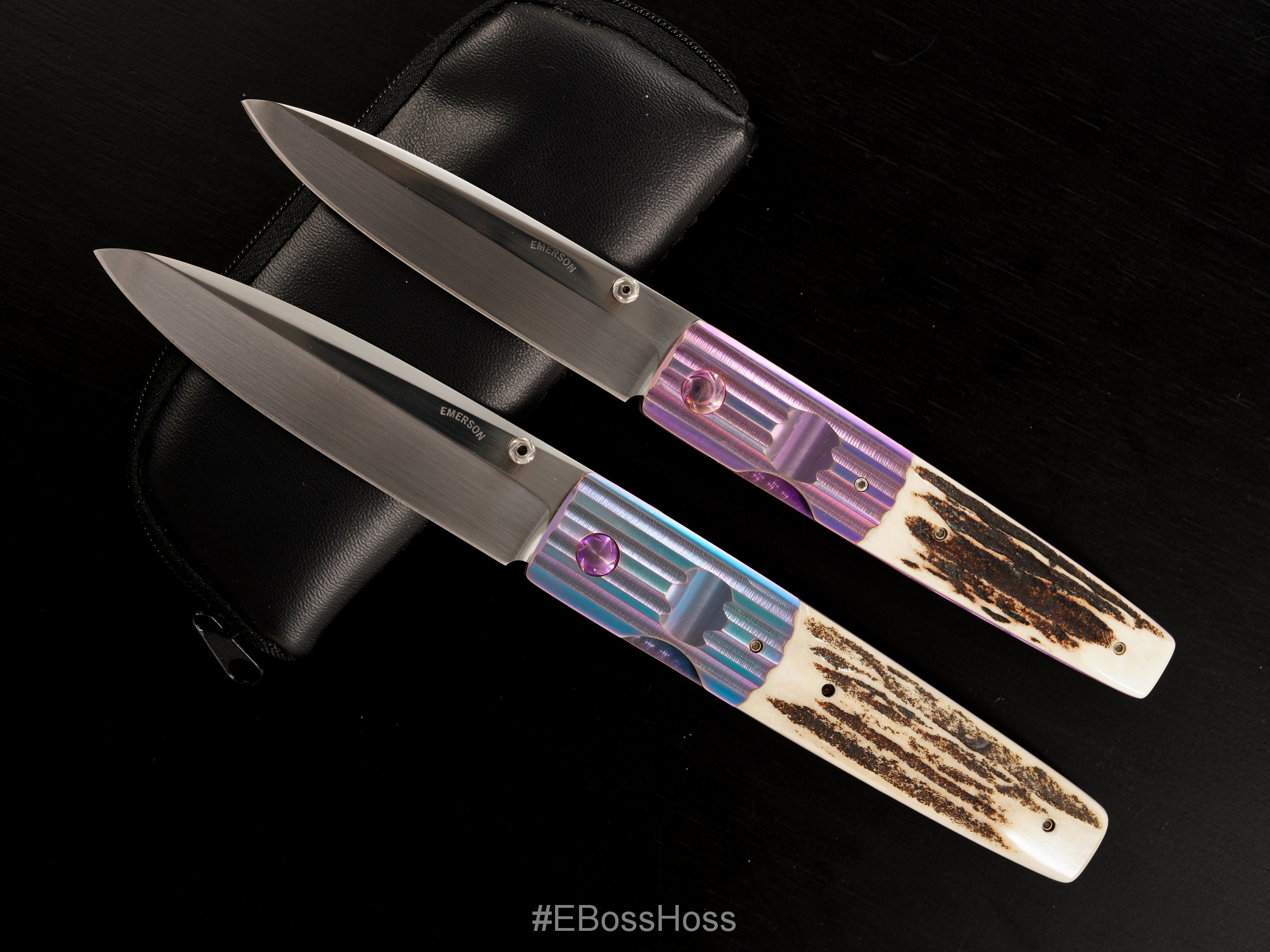 Ernest Emerson Custom Dressed Pre-tac Halfmoon Folders