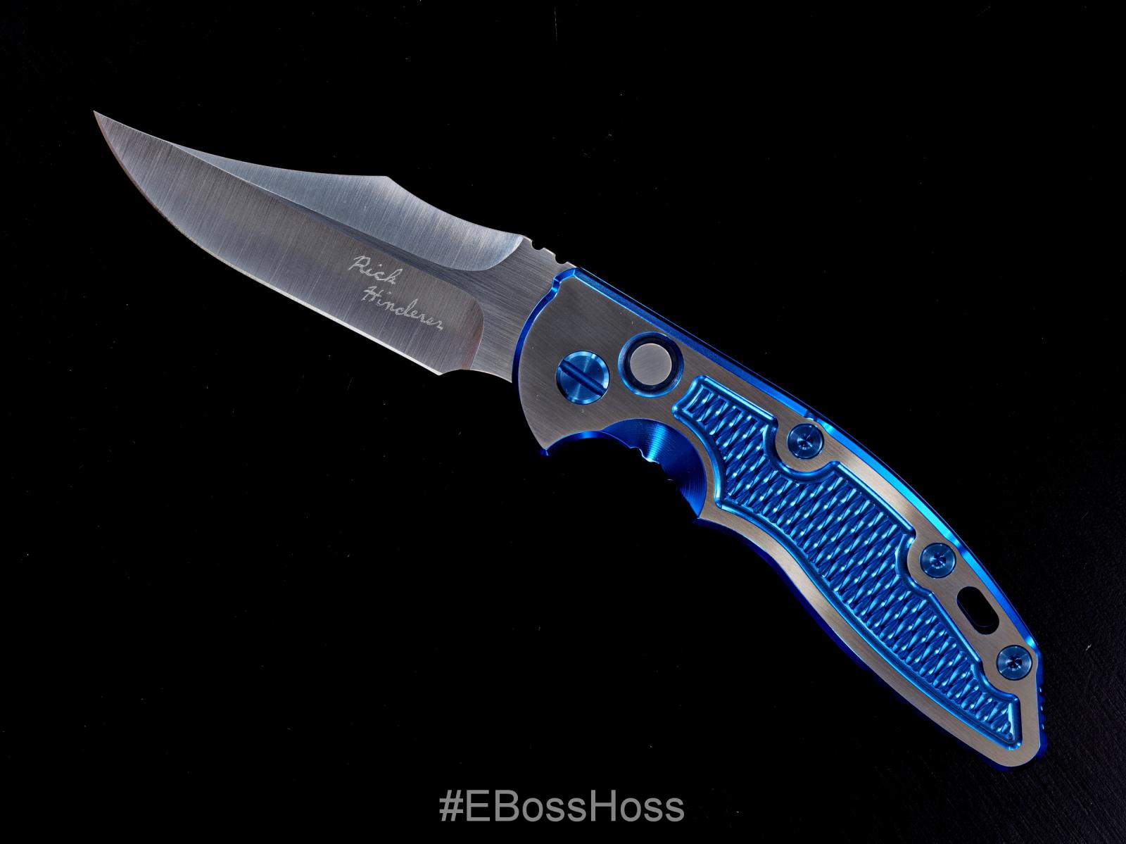 Rick Hinderer Custom XM-18 TI-handled Bowie Auto